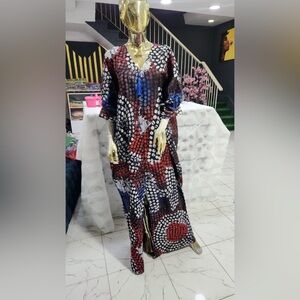 Beautiful Caftan/Kaftan Bubu Dress. Adire
